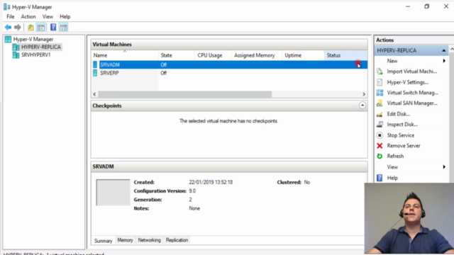 Replicação de Servidores através do Microsoft Hyper-V – Screenshot 3