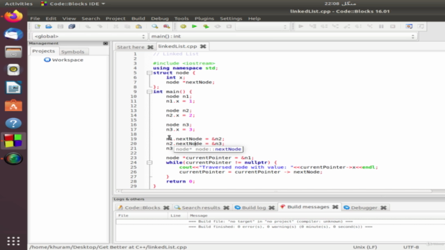 Intermediate Level C++ – Screenshot 1