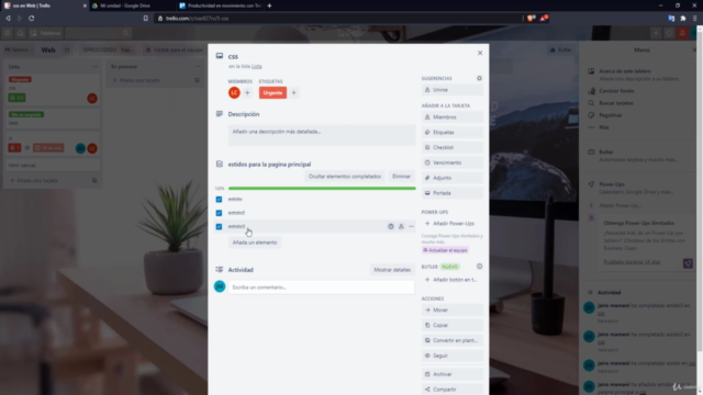 Curso de Administración de Actividades con Trello – Screenshot 3