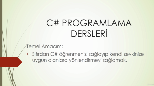 C# programlama dili ile Temel Programlama Eğitimi - Screenshot_01