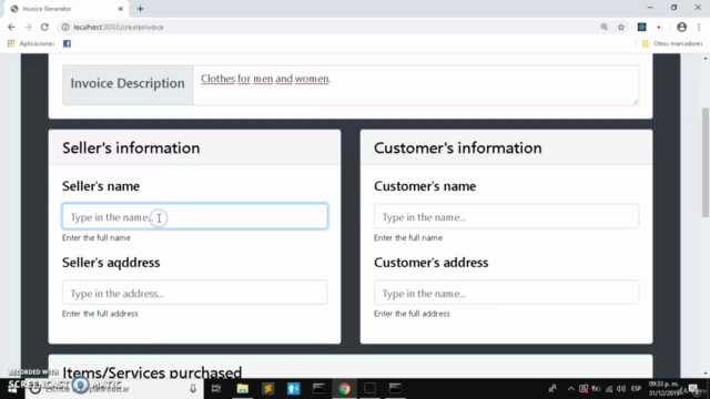 Create a web app with React, MongoDB, Express and Nodejs – Screenshot 2