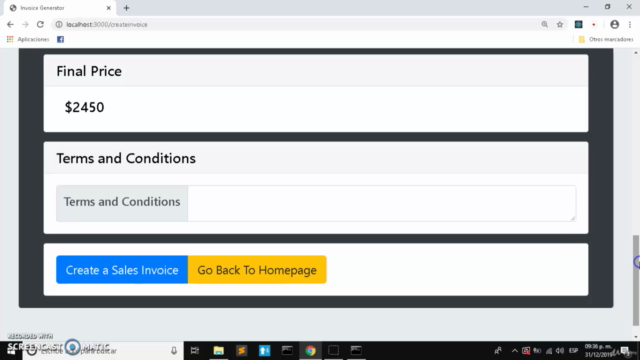 Create a web app with React, MongoDB, Express and Nodejs – Screenshot 3