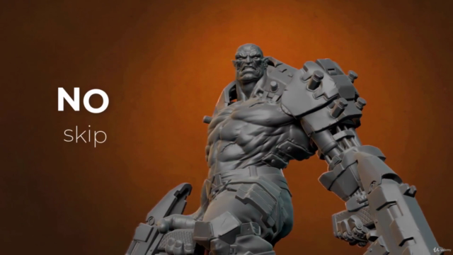 Orc Cyborg Character Creation in Zbrush - Screenshot_04