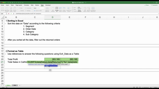 Microsoft Excel in the Business Context (All Versions) – Screenshot 3