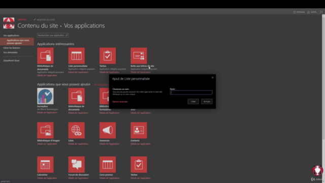 Créer un Outil de Gestion des Projets avec Sharepoint Online – Screenshot 4
