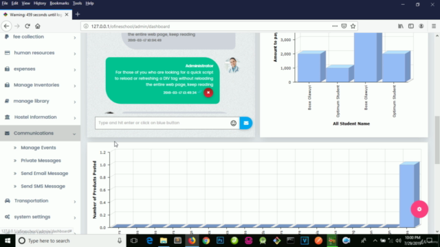 School Management System - Build With PHP CodeIgniter Part 2 – Screenshot 2