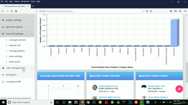 School Management System - Build With PHP CodeIgniter Part 2 – Screenshot 3