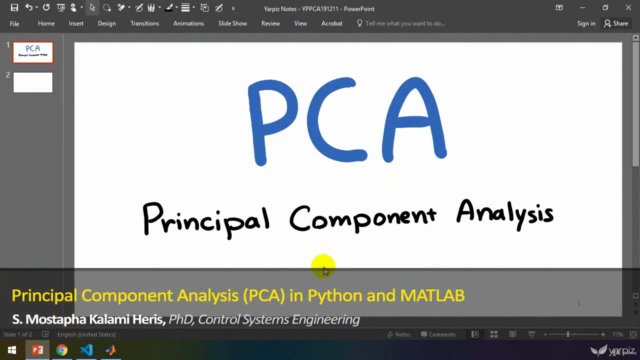 Principal Component Analysis in Python and MATLAB – Screenshot 1