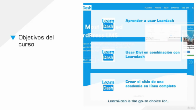 Crea una academia de cursos online con LearnDash y Divi – Screenshot 1