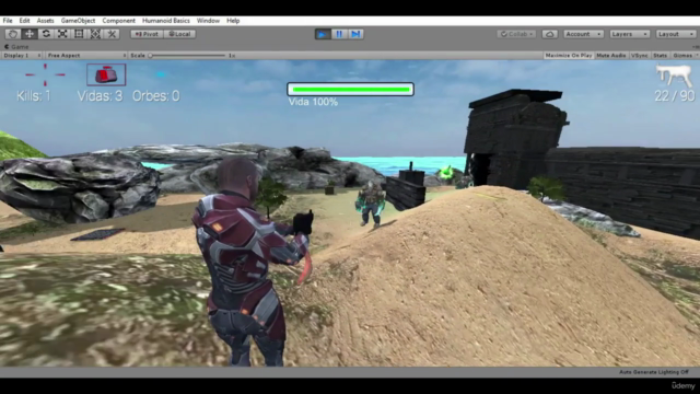Desarrolla Juegos 3D Multijugador o Multiplayer en UNITY. – Screenshot 1