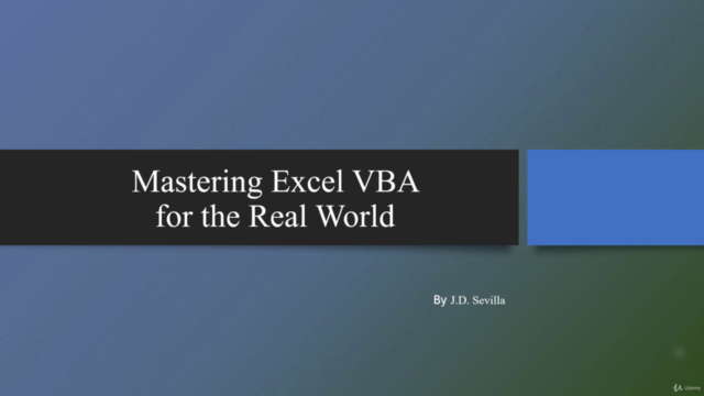 Mastering Excel VBA for the Real World – Screenshot 2