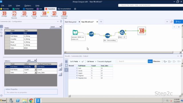 Introduction To Alteryx Designer Core Profession Certificate – Screenshot 4