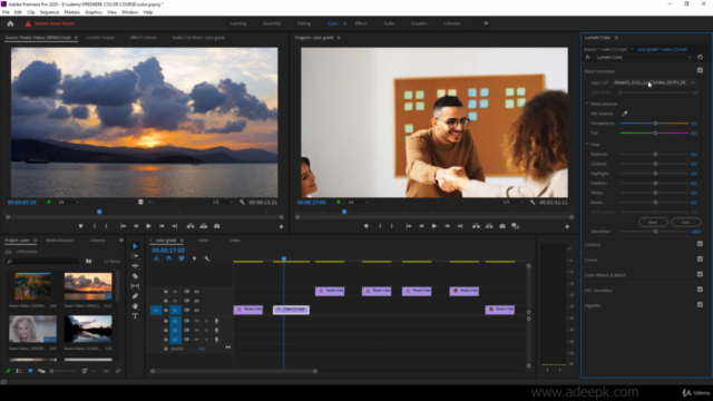 Color Correction & Grading with Adobe Premiere Pro 2022 - Screenshot_01