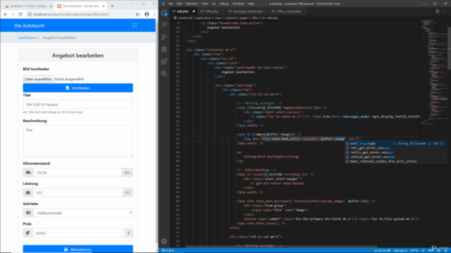 Professionelle Webanwendungen mit CodeIgniter 3 – Screenshot 4