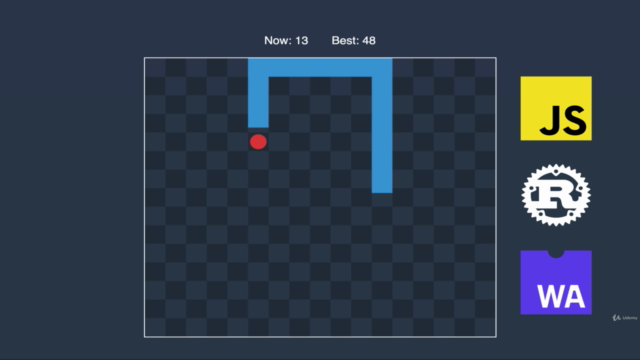 Snake Game With Rust, JavaScript, and WebAssembly – Screenshot 1