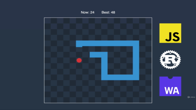 Snake Game With Rust, JavaScript, and WebAssembly – Screenshot 2