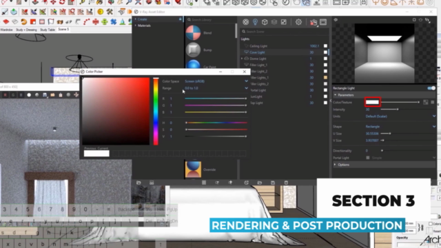 The Complete Sketchup & Vray Course for Interior Design – Screenshot 2