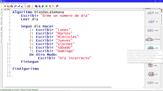 Fundamentos de programación en Pseudocódigo con PSeInt - Screenshot_02