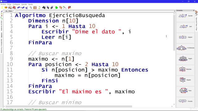 Fundamentos de programación en Pseudocódigo con PSeInt - Screenshot_03