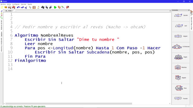 Fundamentos de programación en Pseudocódigo con PSeInt - Screenshot_04