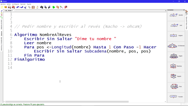 Fundamentos de programación en Pseudocódigo con PSeInt – Screenshot 4
