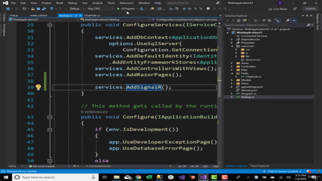 Getting Started with .NET Core SignalR – Screenshot 1