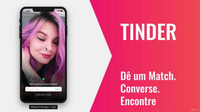 iOS 13 & Swift 5 - Recriando o Tinder 2020 – Screenshot 3