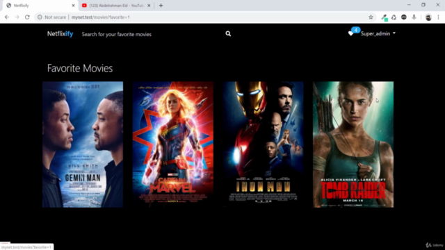 Laravel باستخدام Netflix مشروع – Screenshot 1