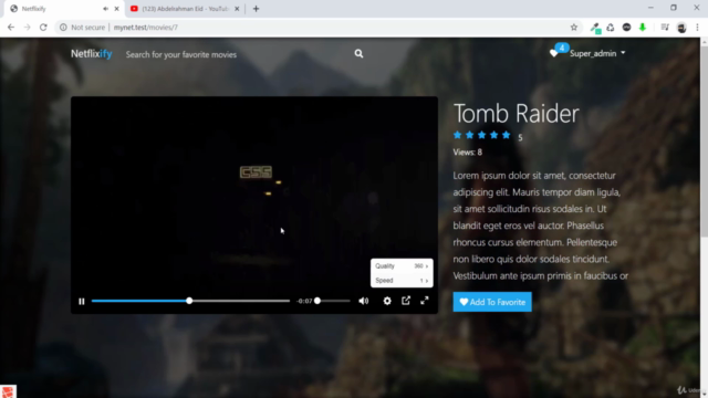 Laravel باستخدام Netflix مشروع – Screenshot 2