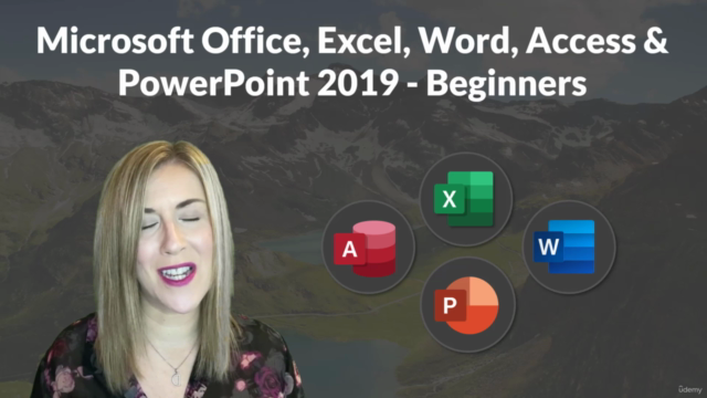 MS Office; Excel, Word, Access & PowerPoint 2019 - Beginners - Screenshot_01