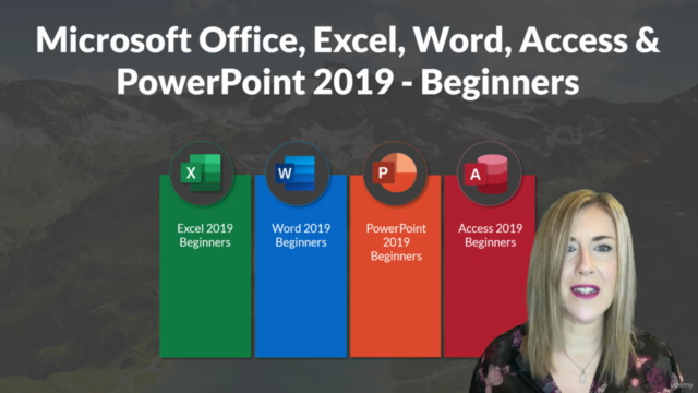 MS Office; Excel, Word, Access & PowerPoint 2019 - Beginners - Screenshot_03