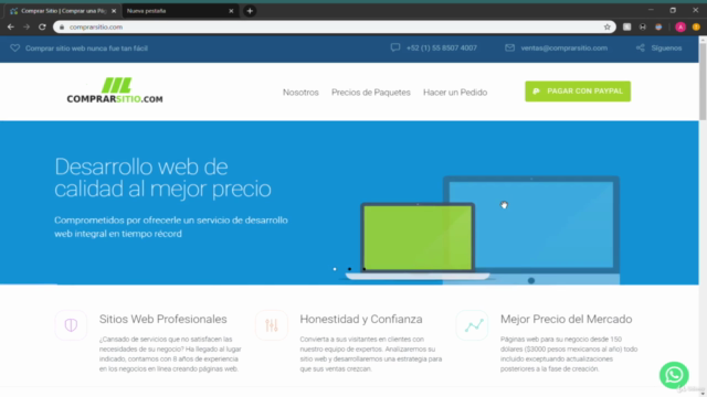 Cómo hacer un sitio web rápido con Wordpress ¡Vende páginas! – Screenshot 2