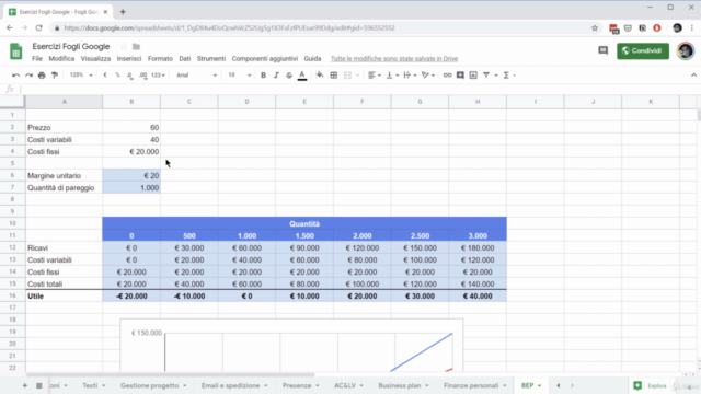 Impara ad usare i Fogli Google: da Base ad Avanzato – Screenshot 4
