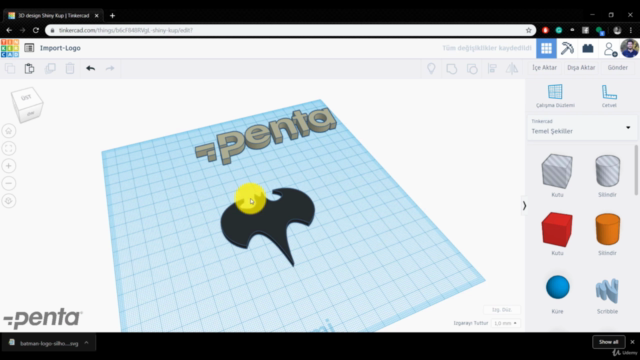 AUTODESK TINKERCAD ILE BASTAN SONA 3 BOYUTLU TASARIM – Screenshot 3