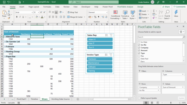 PivotTables: From Slicers to Dashboards – Screenshot 1