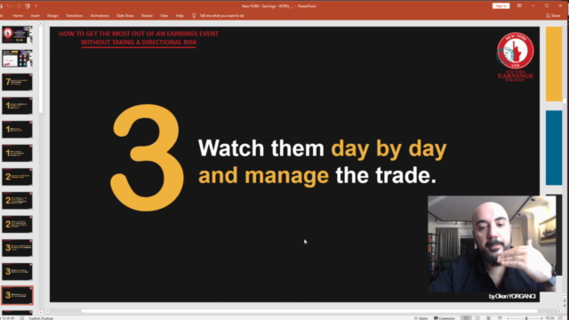 OPTIONS EARNINGS ( POST/PRIOR TRADES-STRADDLE/IRON CONDOR ) – Screenshot 2