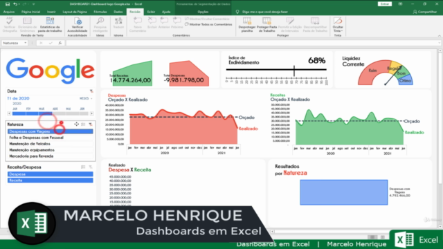 Dashboards em Excel - Focado ao ambiente Empresarial! – Screenshot 1