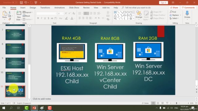 VMware vCenter Server and ESXi Host in your home Machine – Screenshot 1