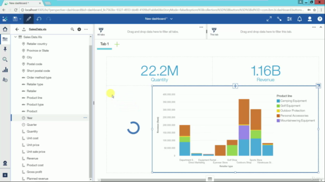 A02 Dashboards, Stories & Dataupload (IBM Cognos Analytics) – Screenshot 2