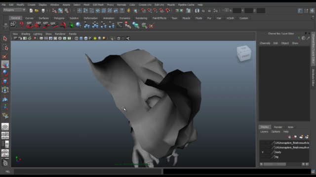 Maya UV Unwrapping a Digital Dinosaur in 2 hours - Screenshot_02
