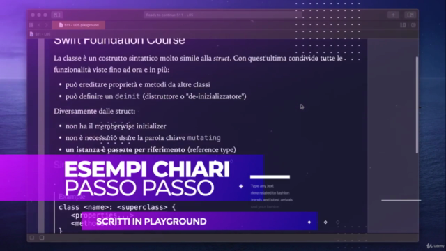 Swift Foundation: impara da zero il linguaggio Swift – Screenshot 3