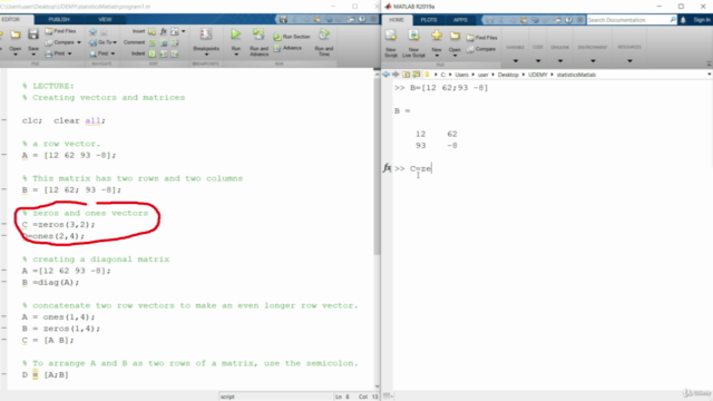 Statistics with MATLAB – Screenshot 1