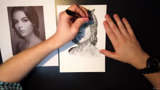 Artistic Pen Techniques: Create Realistic Drawings – Screenshot 4