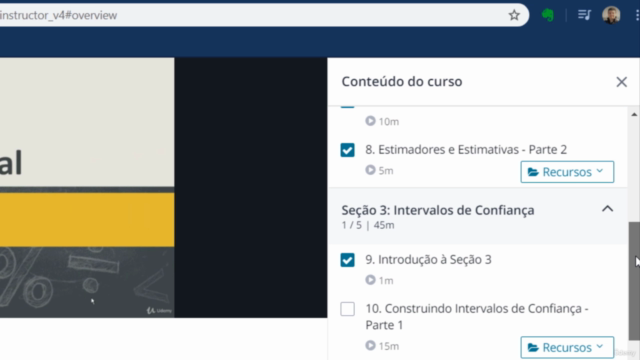 Super Academia Estatística - 9 cursos em 1 – Screenshot 2
