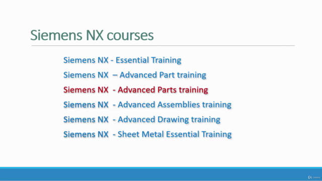 Siemens NX 1899 - Advanced Part Training – Screenshot 4