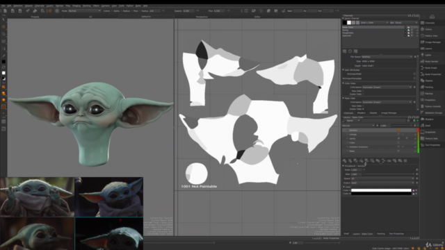 Creating Baby Yoda_Part 1_Zbrush Sculpting - Screenshot_02