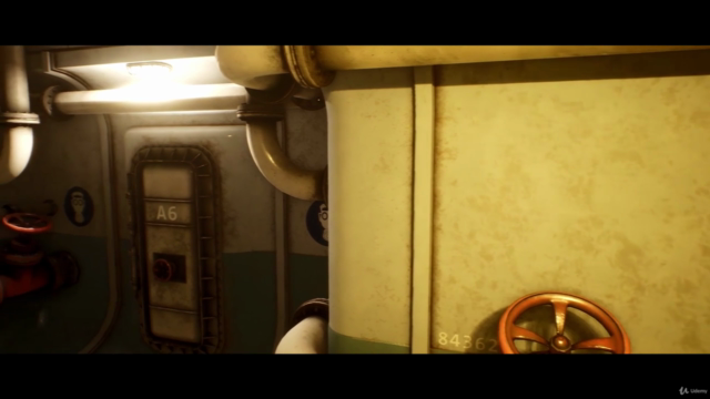 Submarine Interior Game Environment Creation in Blender – Screenshot 1
