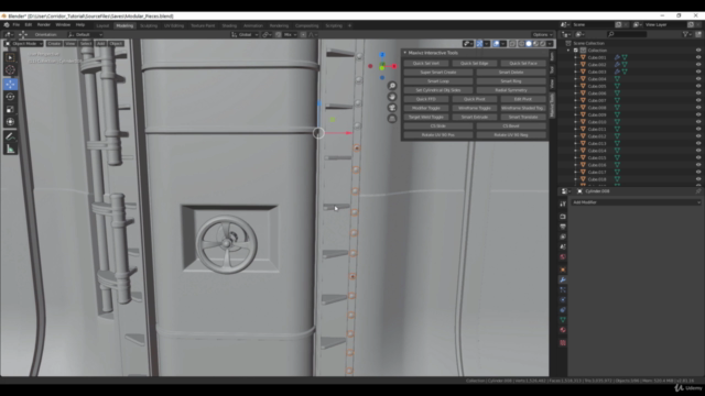 Submarine Interior Game Environment Creation in Blender – Screenshot 2