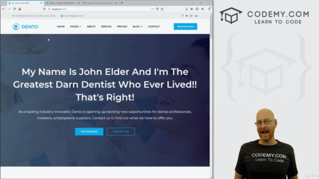 Build A Dental Website With Python and Django - Screenshot_02