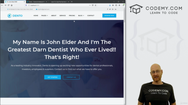 Build A Dental Website With Python and Django - Screenshot_04